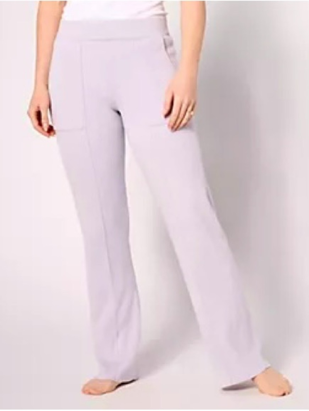 Barefoot Dreams CozyChic Ultra Lite Ribbed Pintuck Pants Women’s Sz 1X Violette
